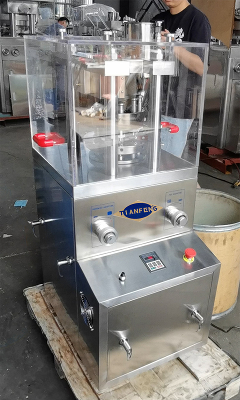 GZP - 9 EU Tooling Pill Tablet Press Machine لمختبر 12600 قطعة / ساعة 2.2KW