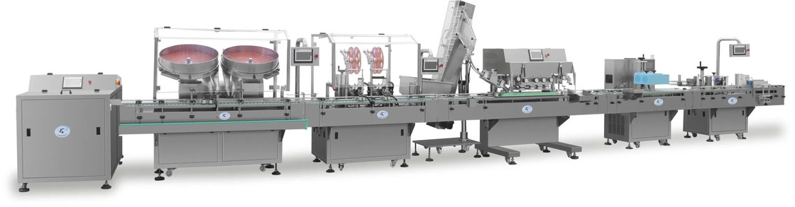 خط إنتاج ملء زجاجات آلي عالي السرعة 380 فولت مع ضمان لمدة سنة واحدة و 1000 PCS / السنة