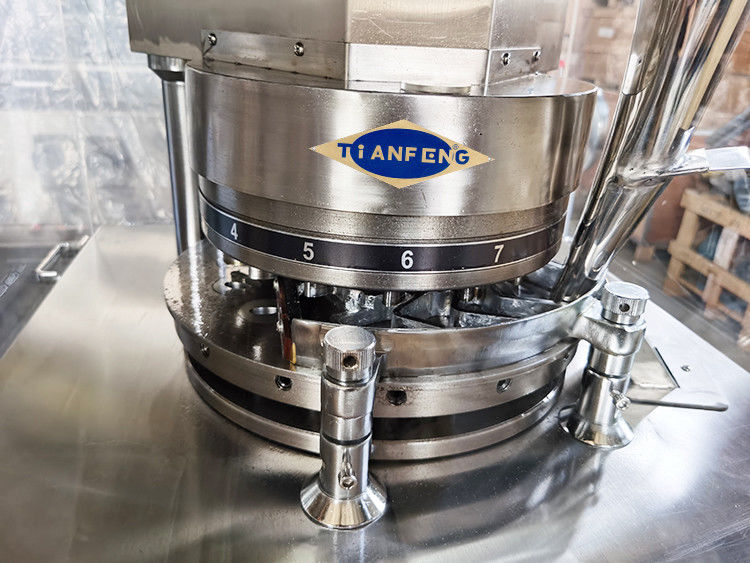 ZPW15D ZPW17D ZPW19D آلة الضغط الدوارة للكبسولات 3KW 42000 قطعة / ساعة للكبسولات قطرها 20 مم